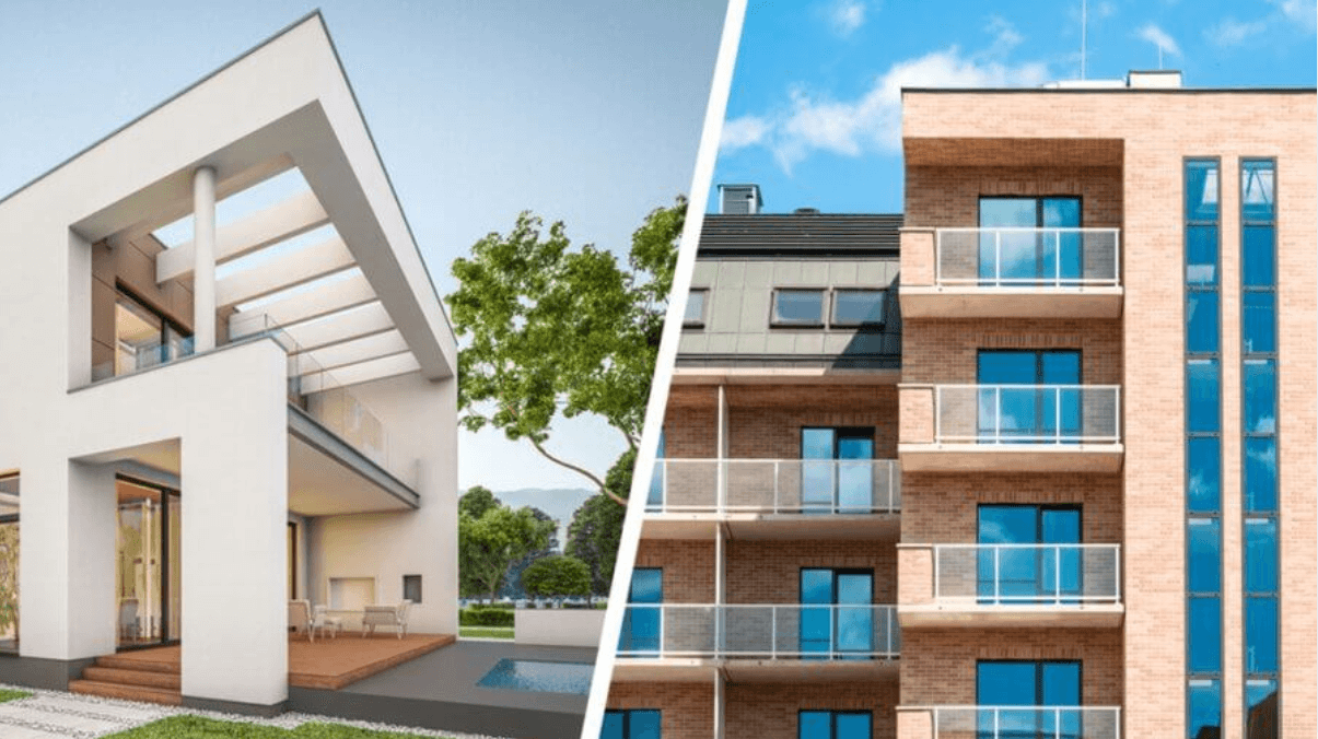 Diferença de Avaliação entre Casa e Apartamento