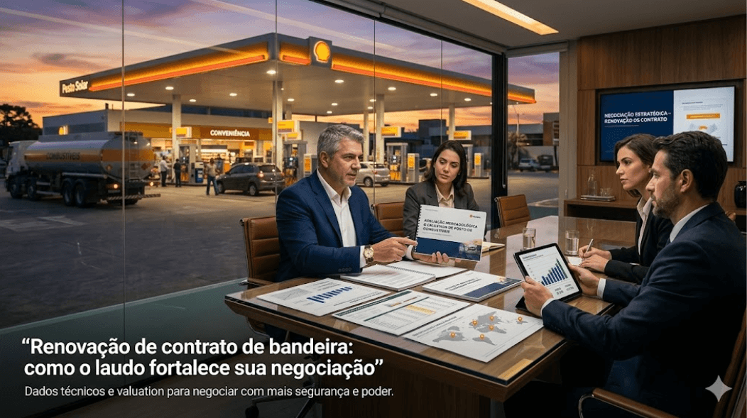 Renovação de contrato de bandeira: como o laudo fortalece sua negociação