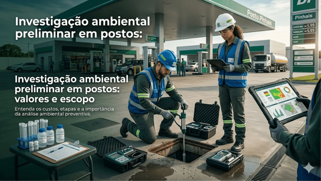 Investigação ambiental preliminar em postos: valores e escopo