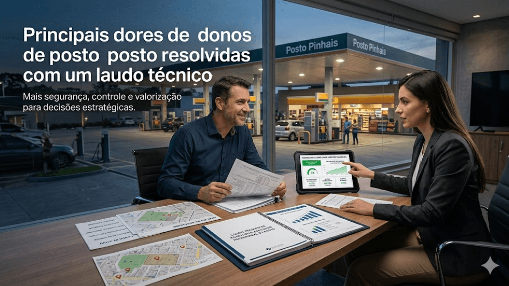 Principais dores de donos de posto resolvidas com um laudo técnico