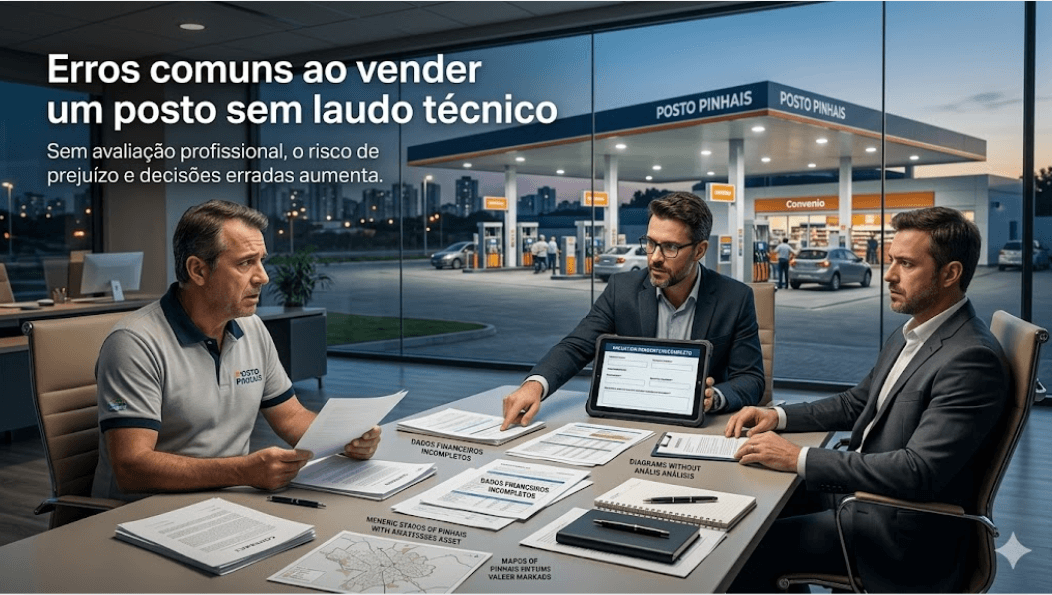 Erros comuns ao vender um posto sem laudo técnico