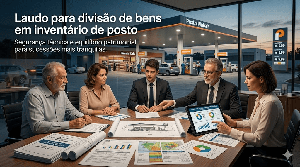 Laudo para divisão de bens em inventário de posto