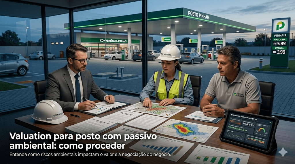 Valuation para posto com passivo ambiental: como proceder