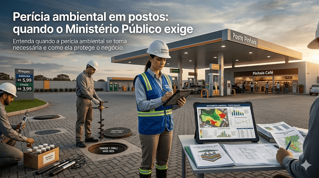Perícia ambiental em postos: quando o Ministério Público exige