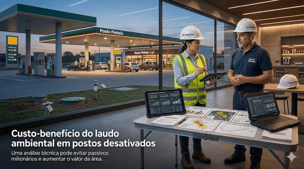 Custo-benefício do laudo ambiental em postos desativados