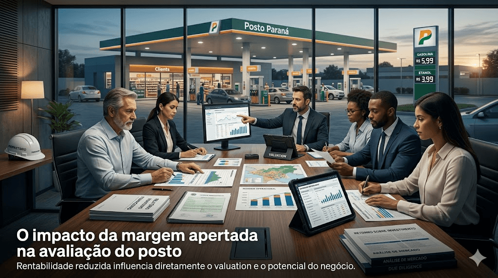 O impacto da margem apertada na avaliação do posto