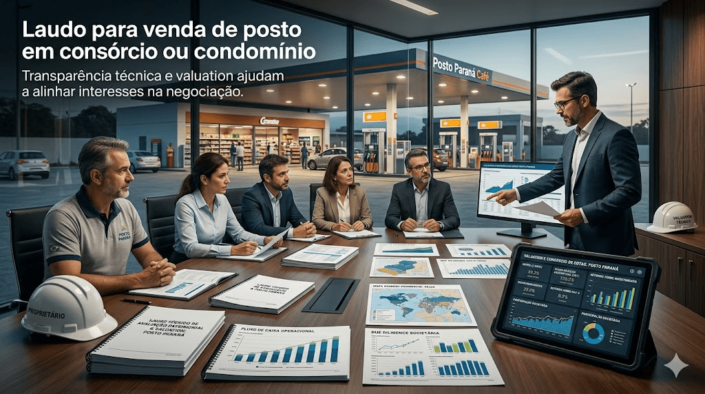 Laudo para venda de posto em consórcio ou condomínio