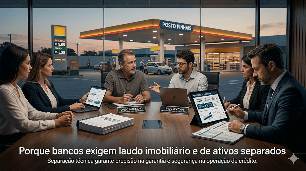 Porque bancos exigem laudo imobiliário e de ativos separados