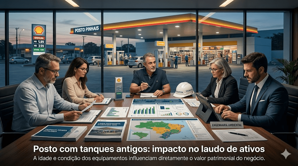Posto com tanques antigos: impacto no laudo de ativos