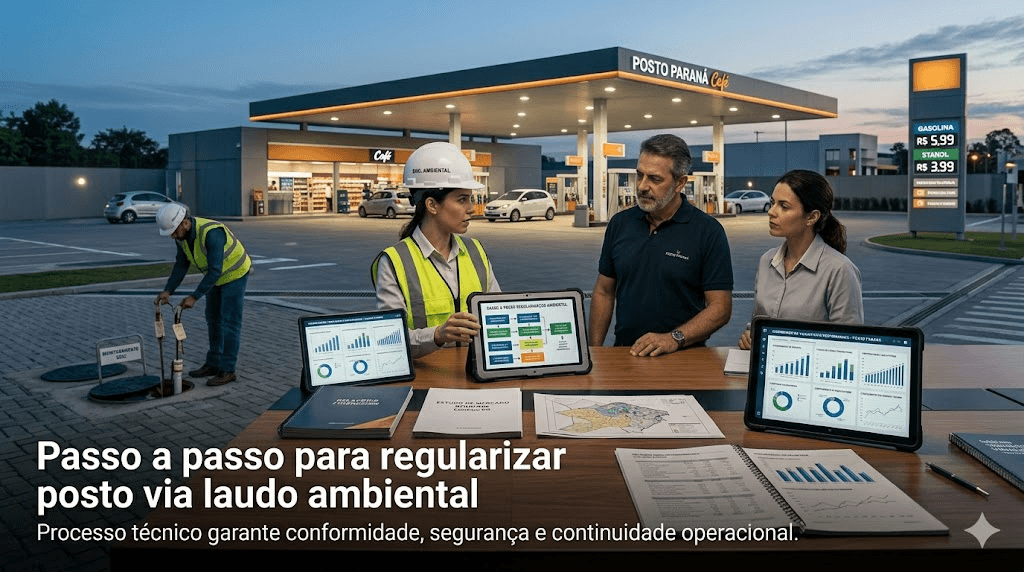 https://chat.deepseek.com/a/chat/s/830ed320-d50a-4233-a2b7-70ee34763c5a#:~:text=Passo%20a%20Passo%20para%20Regularizar%20Posto%20de%20Combust%C3%ADvel%20via%20Laudo%20Ambiental%3A%20Da%20Irregularidade%20%C3%A0%20Conformidade%20com%20a%20NBR%2014653%2D2