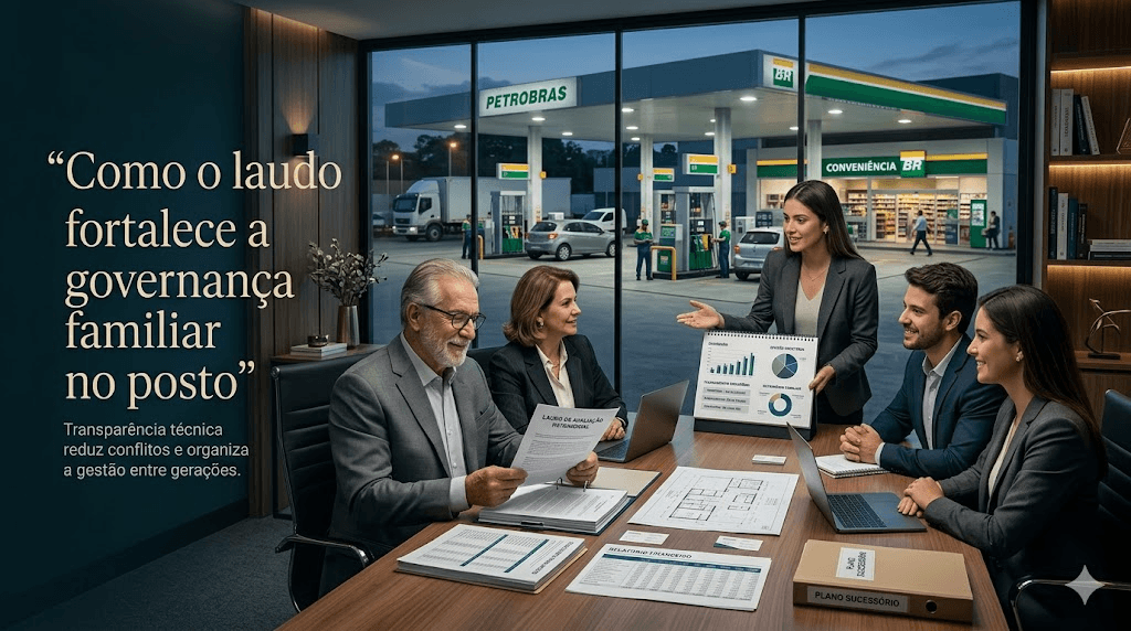 Como o Laudo de Avaliação Fortalece a Governança Familiar em Postos de Combustível: Evitando Conflitos e Garantindo a Sucessão