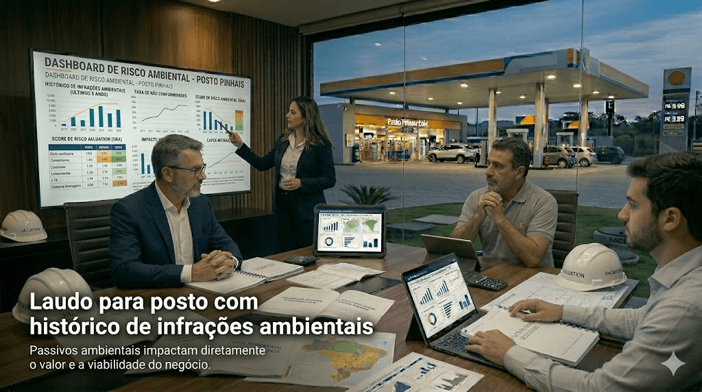Laudo para Posto com Histórico de Infrações Ambientais: Como Avaliar, Precificar e Regularizar um Ativo de Alto Risco
