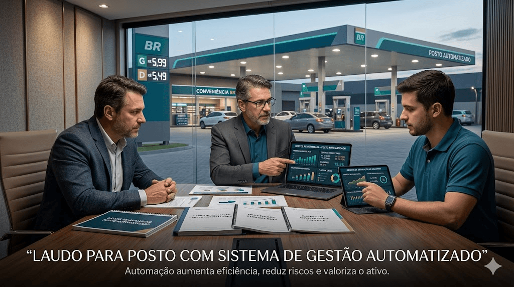 Laudo para Posto com Sistema de Gestão Automatizado: Como a Tecnologia Impacta o Valuation