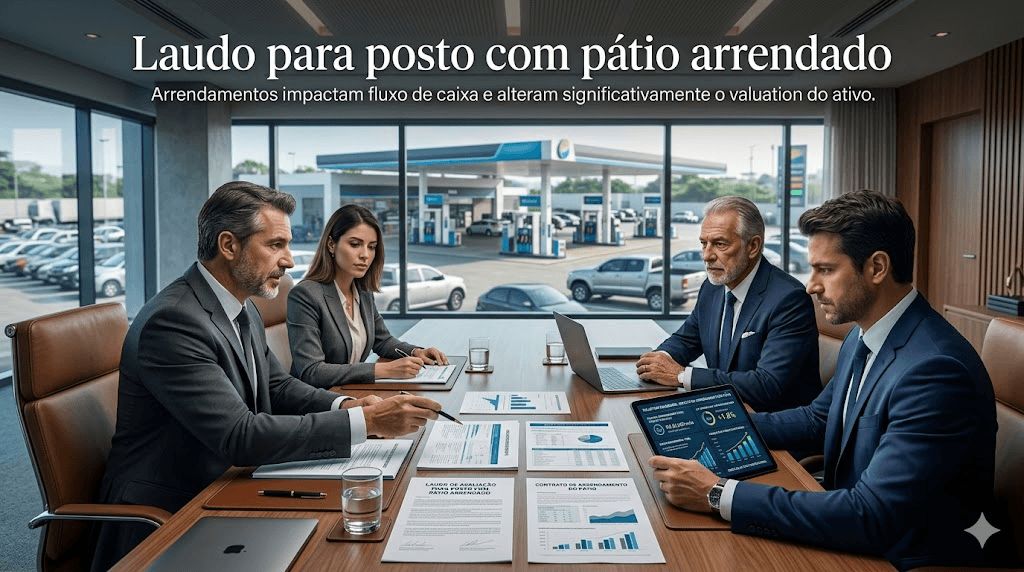 Laudo para Posto com Pátio Arrendado: Como Avaliar um Ativo com Terreno de Terceiros