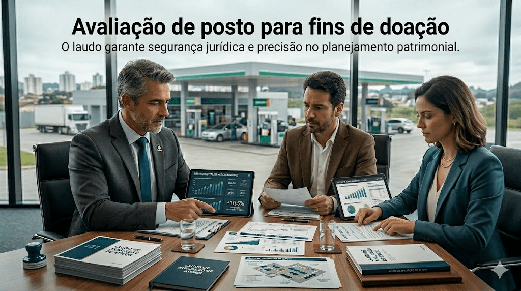 Avaliação de Posto para Fins de Doação: Como o Laudo Técnico Garante Justiça, Segurança Jurídica e Economia Tributária
