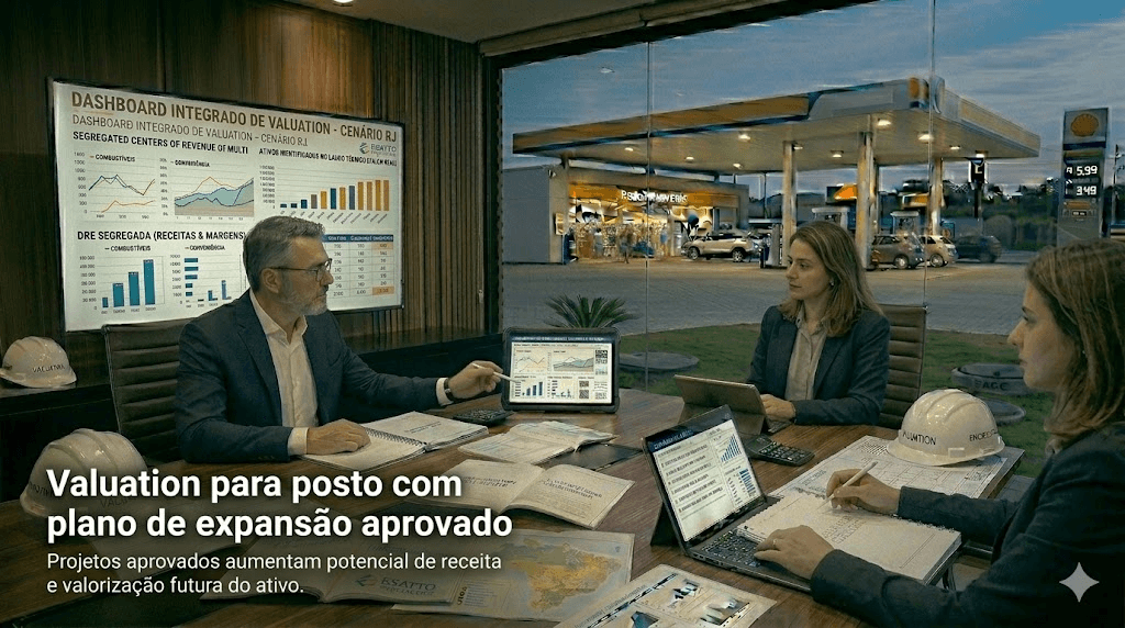 Posto de Combustível com Expansão Aprovada: Como Fazer um Valuation Técnico que o Mercado Respeita