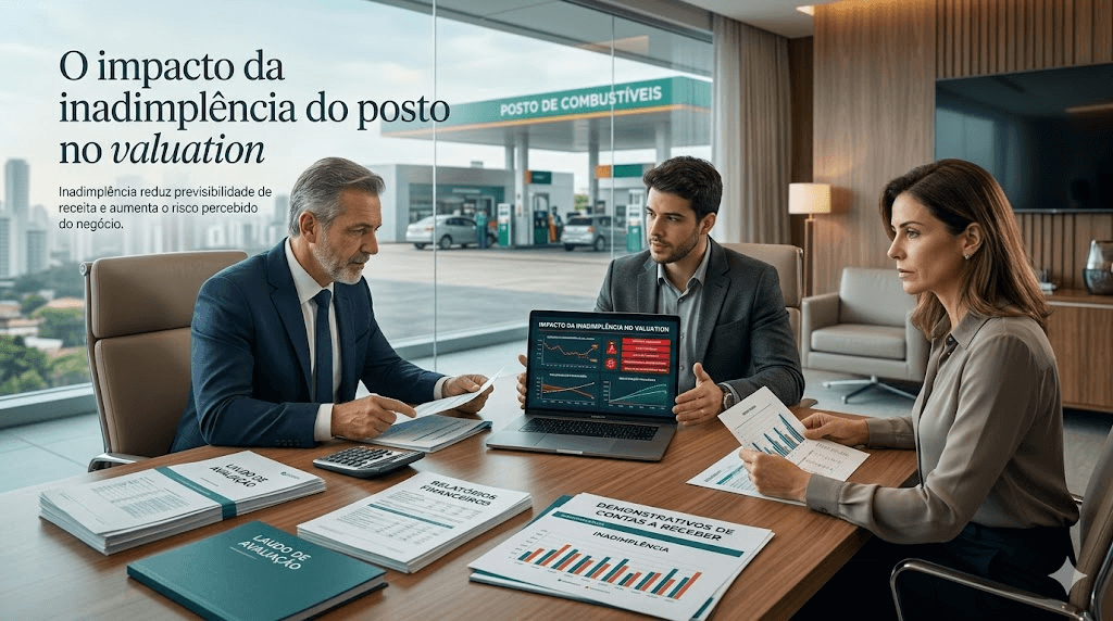 Posto Inadimplente? O Impacto no Valuation e 5 Estratégias para Reduzir o Prejuízo