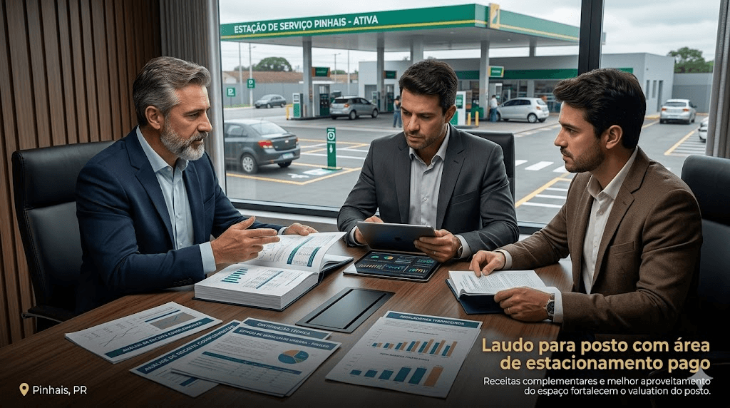 Avaliação de Postos com Estacionamento Pago: Como Tratar a Renda Acessória sem Inflar o Laudo