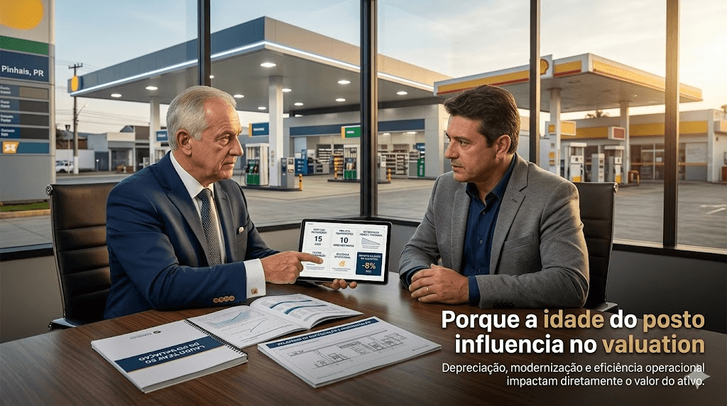 Posto de Gasolina Velho Vale Menos? O que Idade, Depreciação e Passivo Ambiental Têm a Ver com o Valuation
