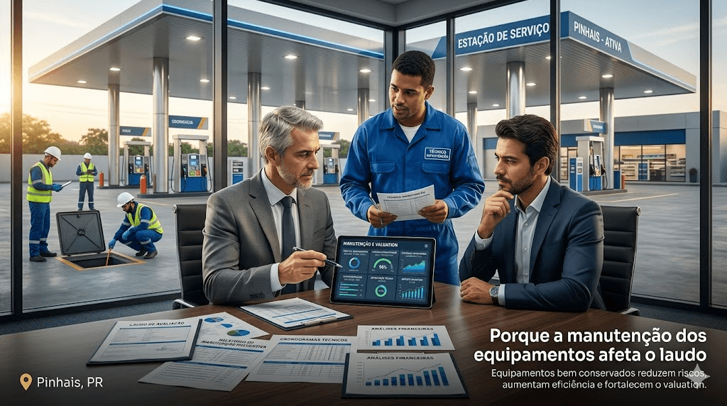 Posto com Bomba Velha Vale Menos? Por que a Manutenção dos Equipamentos Altera seu Laudo em Até 40%