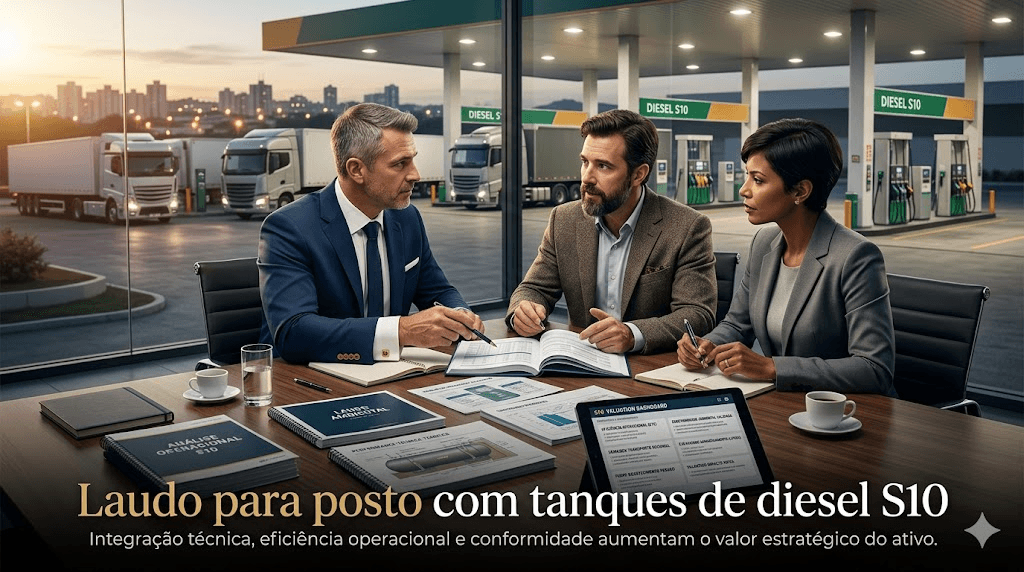 Diesel S10 no Posto: Como o Tipo de Tanque Altera seu Laudo (e Pode Valorizar ou Condenar o Imóvel)