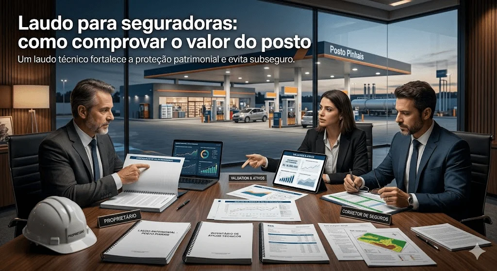 Laudo para seguradoras: como comprovar o valor do posto