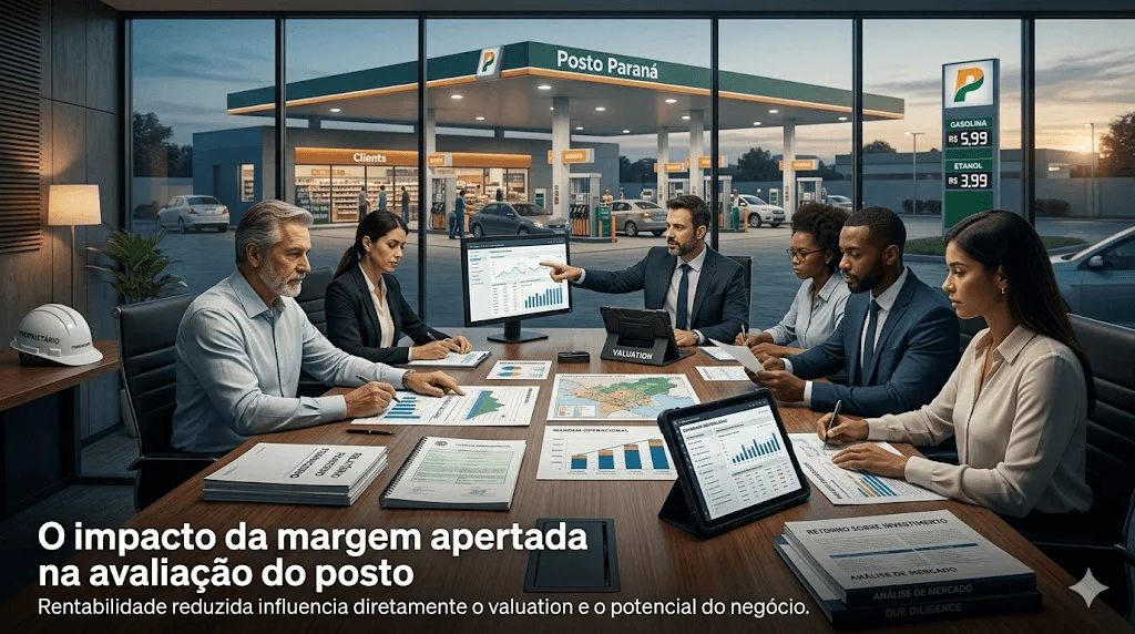O impacto da margem apertada na avaliação do posto