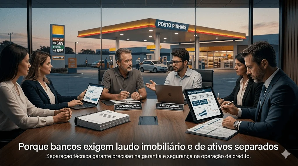 Porque bancos exigem laudo imobiliário e de ativos separados