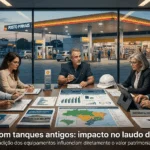 Posto com tanques antigos: impacto no laudo de ativos