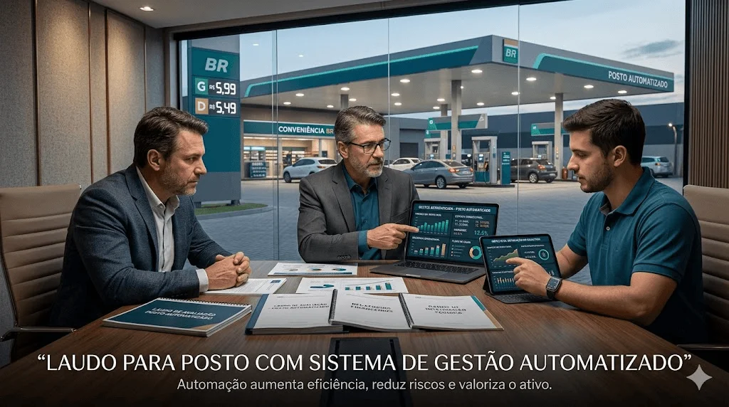 Laudo para Posto com Sistema de Gestão Automatizado: Como a Tecnologia Impacta o Valuation