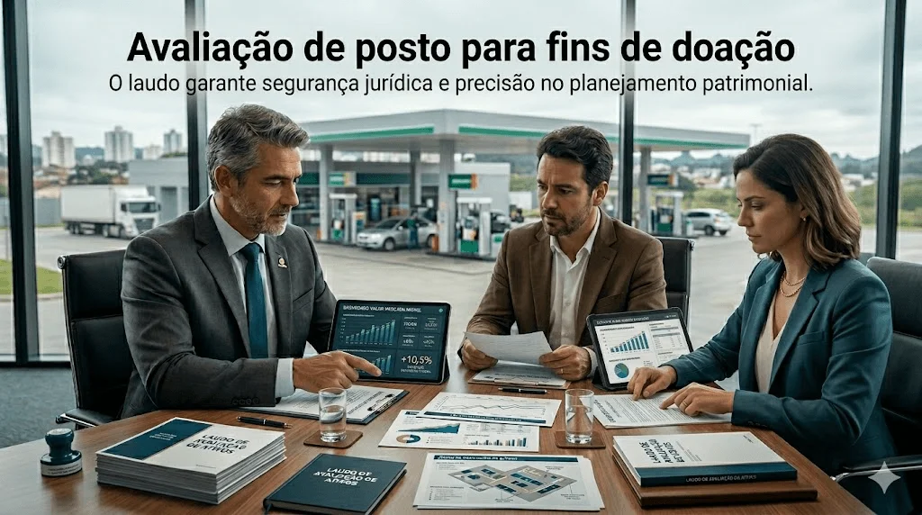 Avaliação de Posto para Fins de Doação: Como o Laudo Técnico Garante Justiça, Segurança Jurídica e Economia Tributária