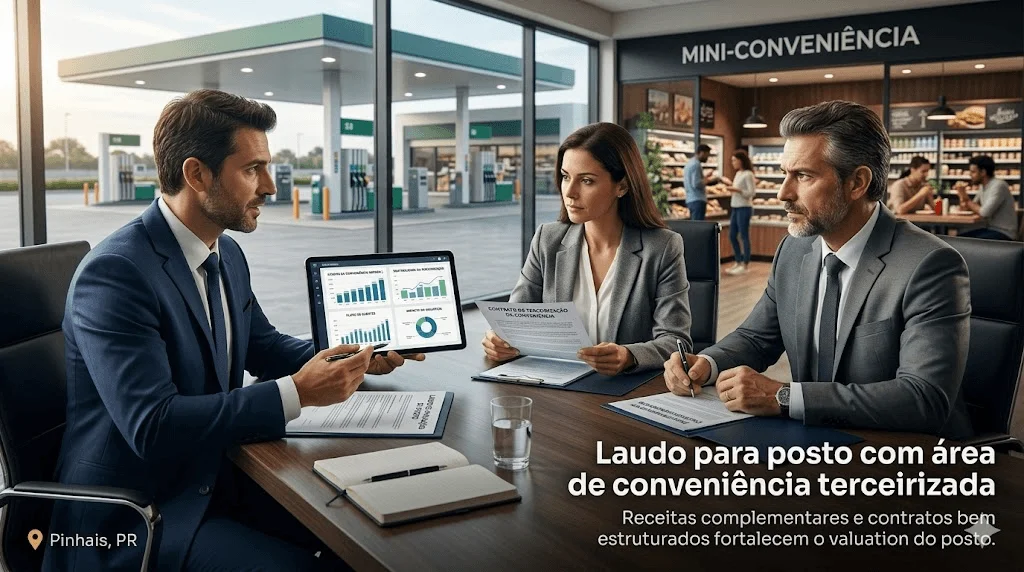 Laudo para Posto com Área de Conveniência Terceirizada: Como Avaliar Dois Negócios em um Mesmo Imóvel